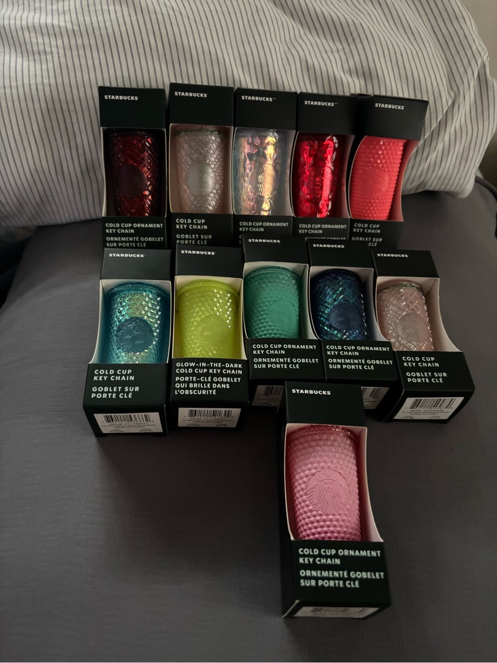 Starbucks cold cup keychain bundle